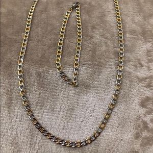 Stainless steel jewelry set 14k gold plated